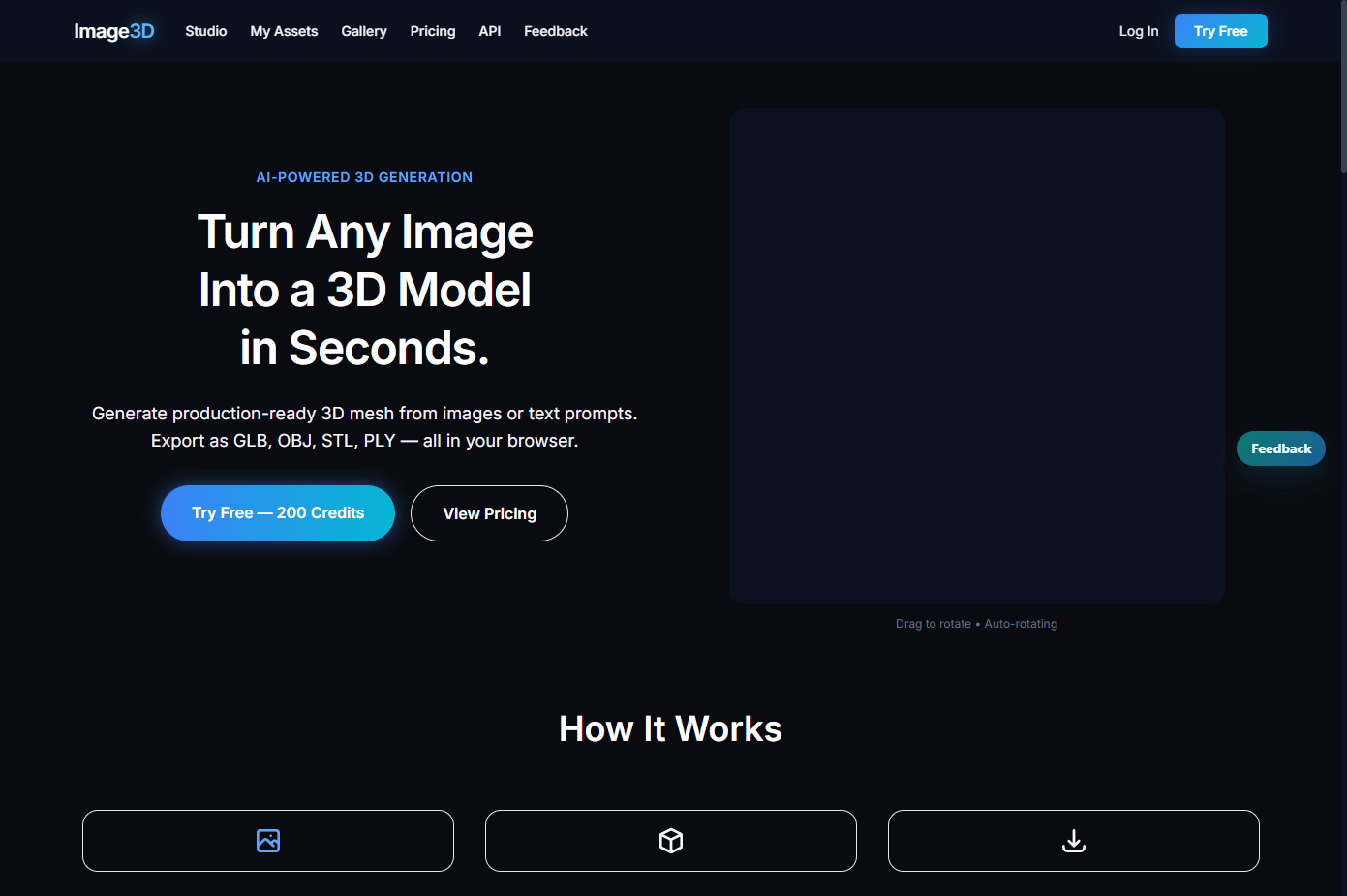 Image3D - AI 3D Model Generator logo