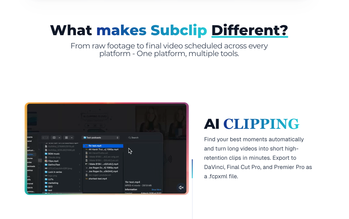 Subclip