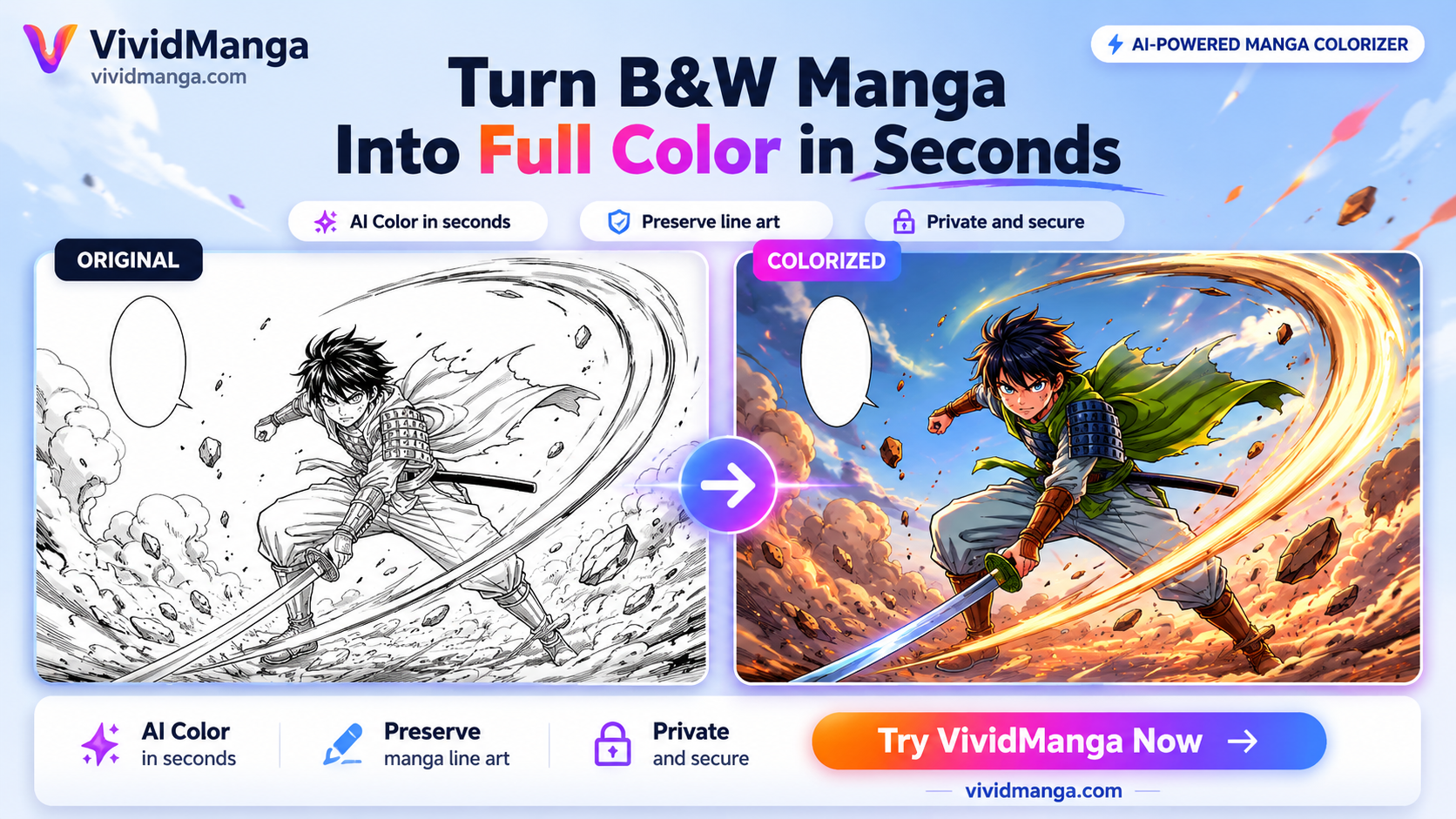 VividManga AI Manga Colorizer