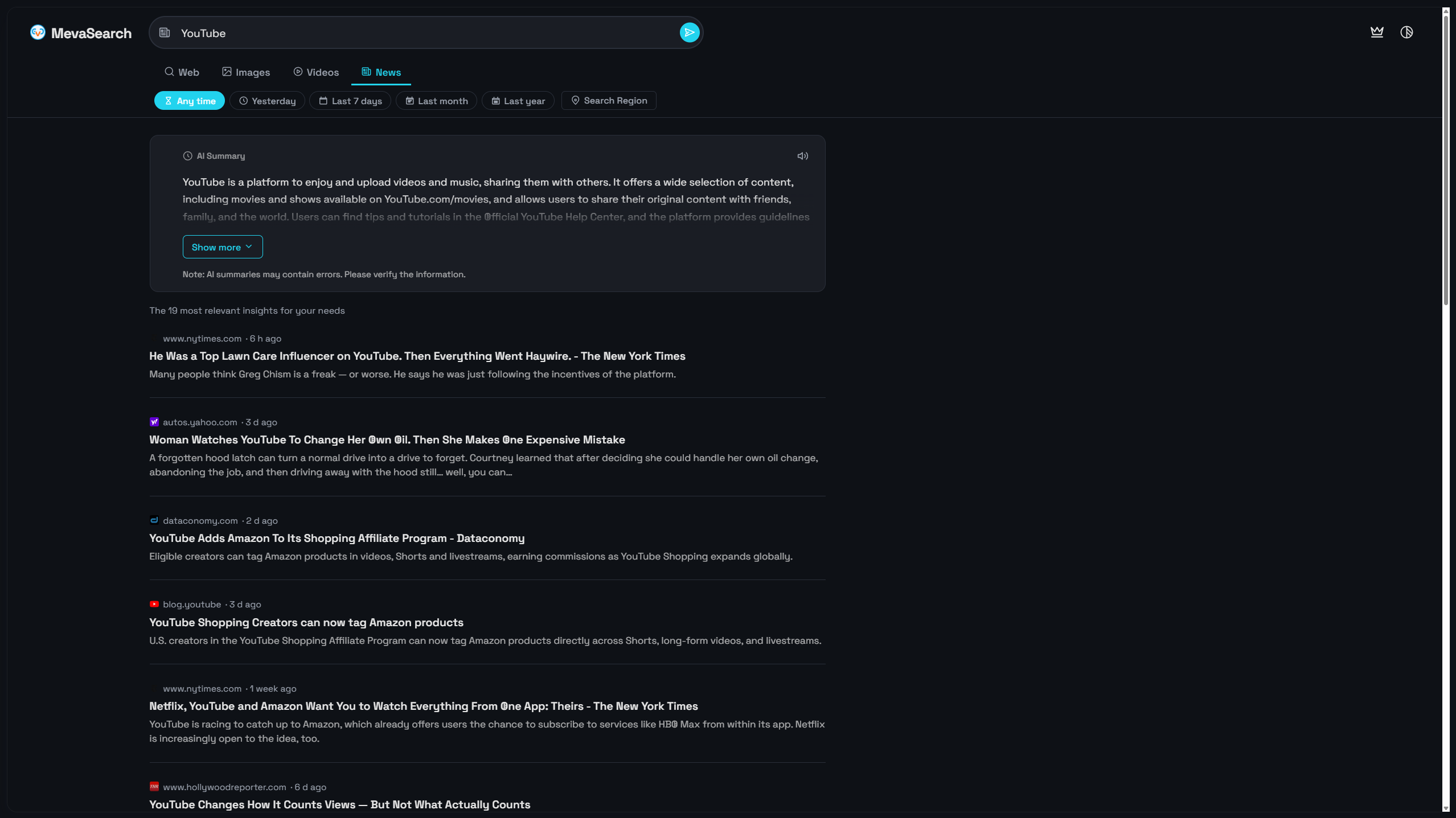 MevaSearch