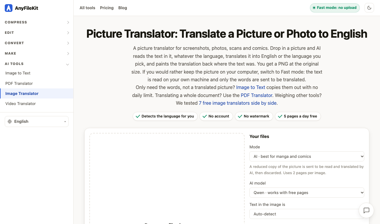 AnyFileKit Picture Translator