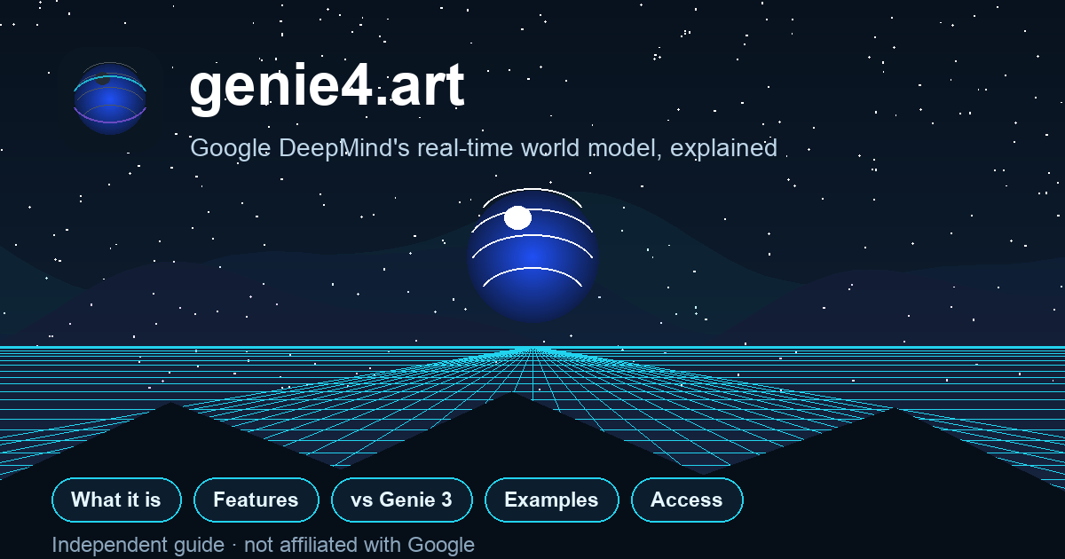 Genie 4 — Google DeepMind's Real-Time World Model